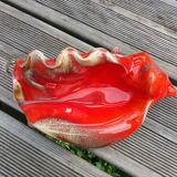 Vallauris ceramic conch shell empty pocket