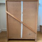 60's wooden shoe cabinet