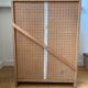 60's wooden shoe cabinet