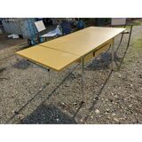 Table formica vintage jaune
