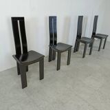 Set of 4 dining chairs by Pietro Costantini for Ello, 1980s