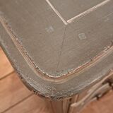 Louis XV style crossbow chest of drawers with patina