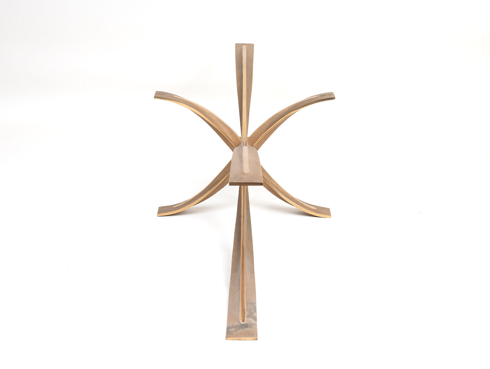 Michel Mangematin bronze coffee table, France 1960s