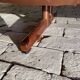 Rare Fredrik Kayser 4-seater sofa in cognac leather Model 807