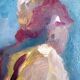 Female nude, oil on canvas, impressionist style, framed, signed J.Bénard