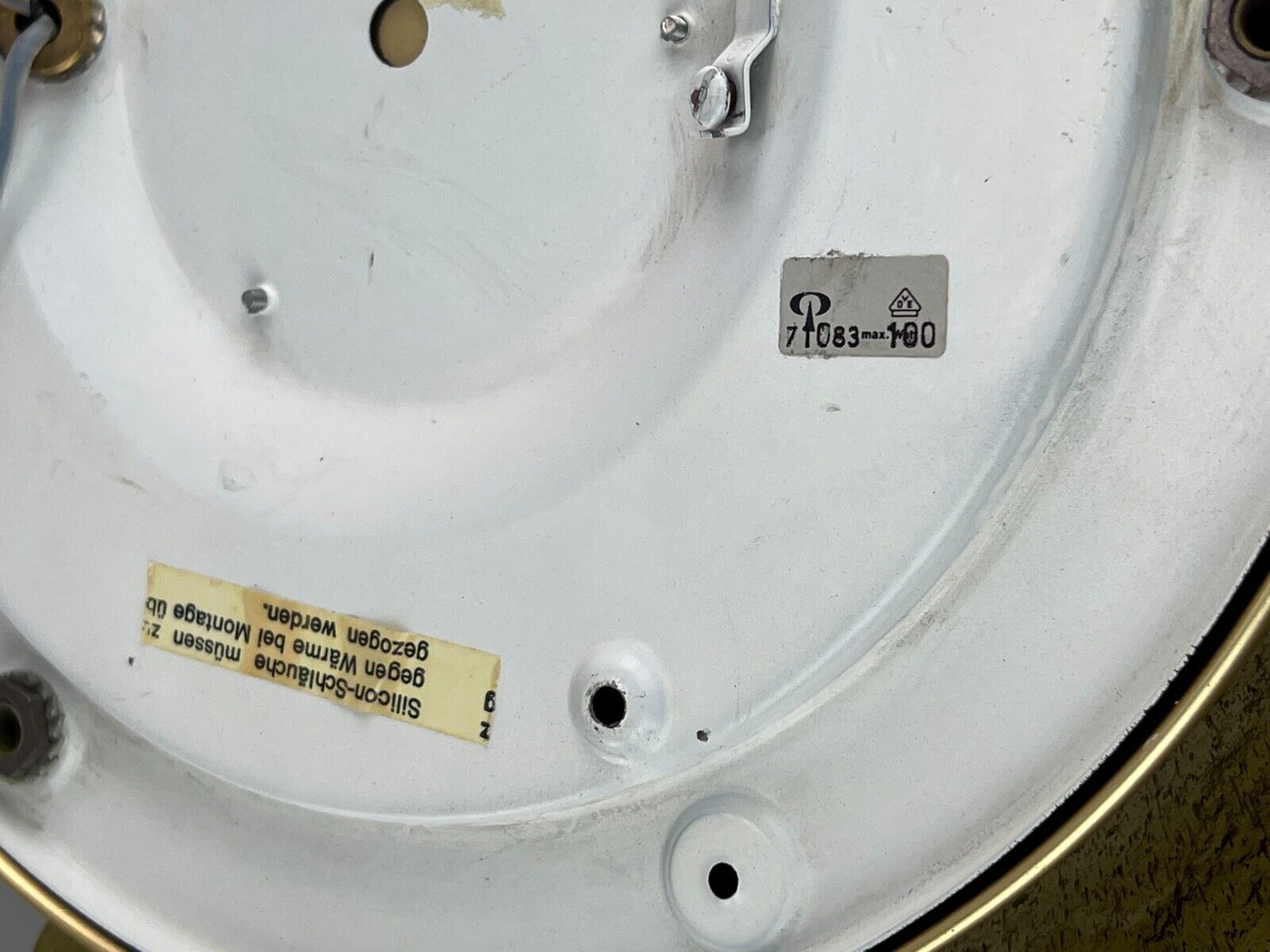 60s 70s Peill & Putzler ceiling lamp glass space design lamp