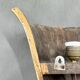 Antique Wood & Brass Wall Lights, France