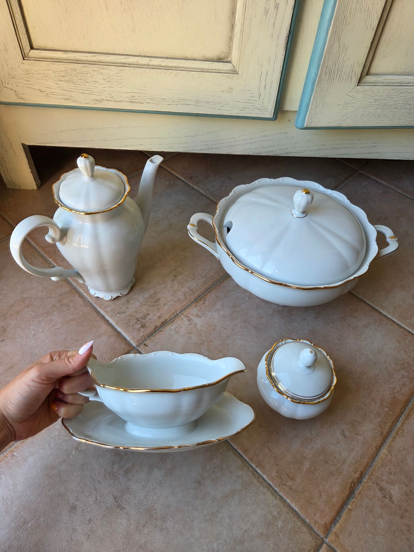 Set of porcelain tableware Seltmann Weiden