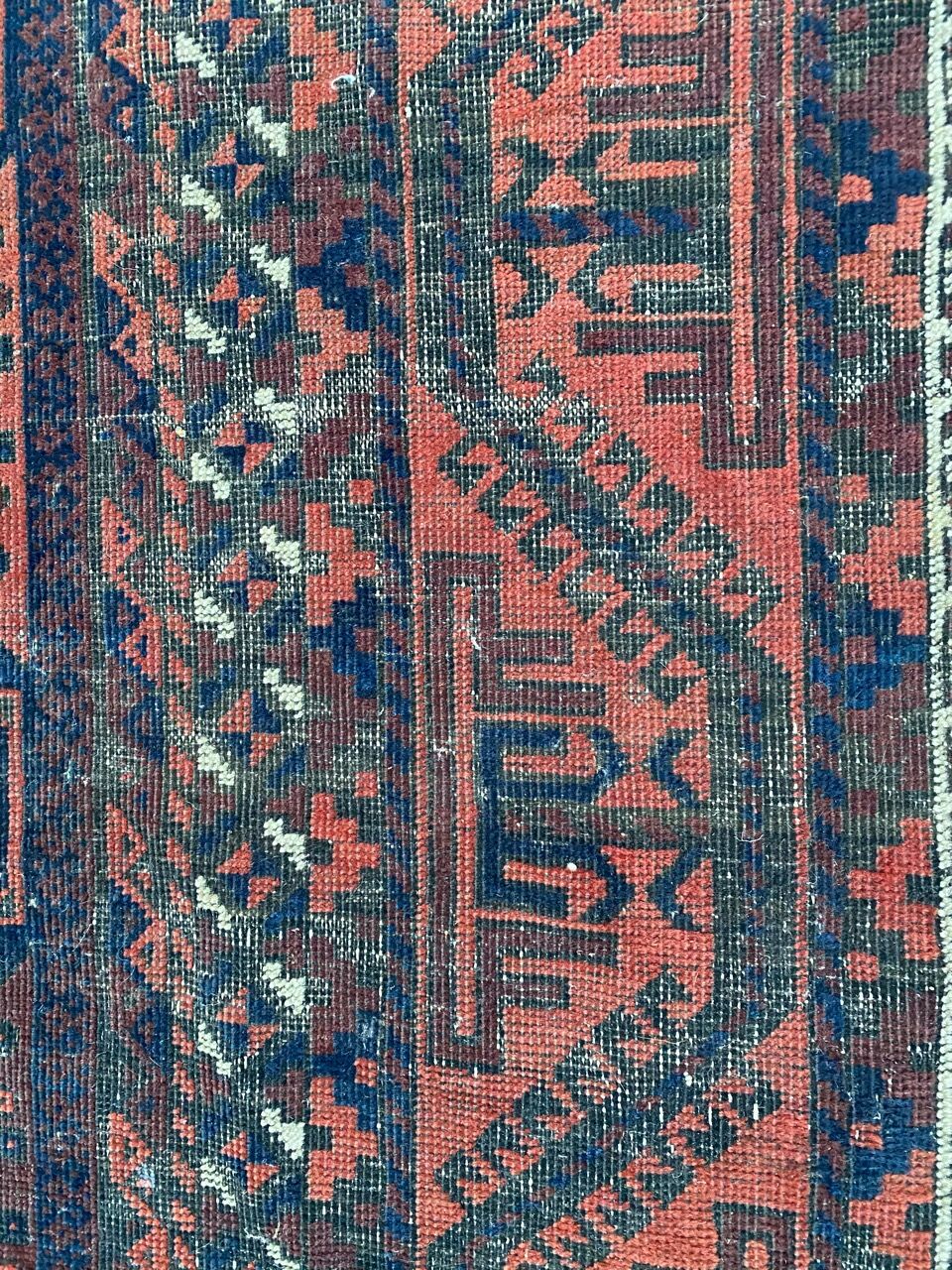 Old carpet Afghan Belutch 122x220 cm