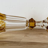 Bohemian crystal cornet vase