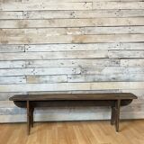 Old bench in raw wood