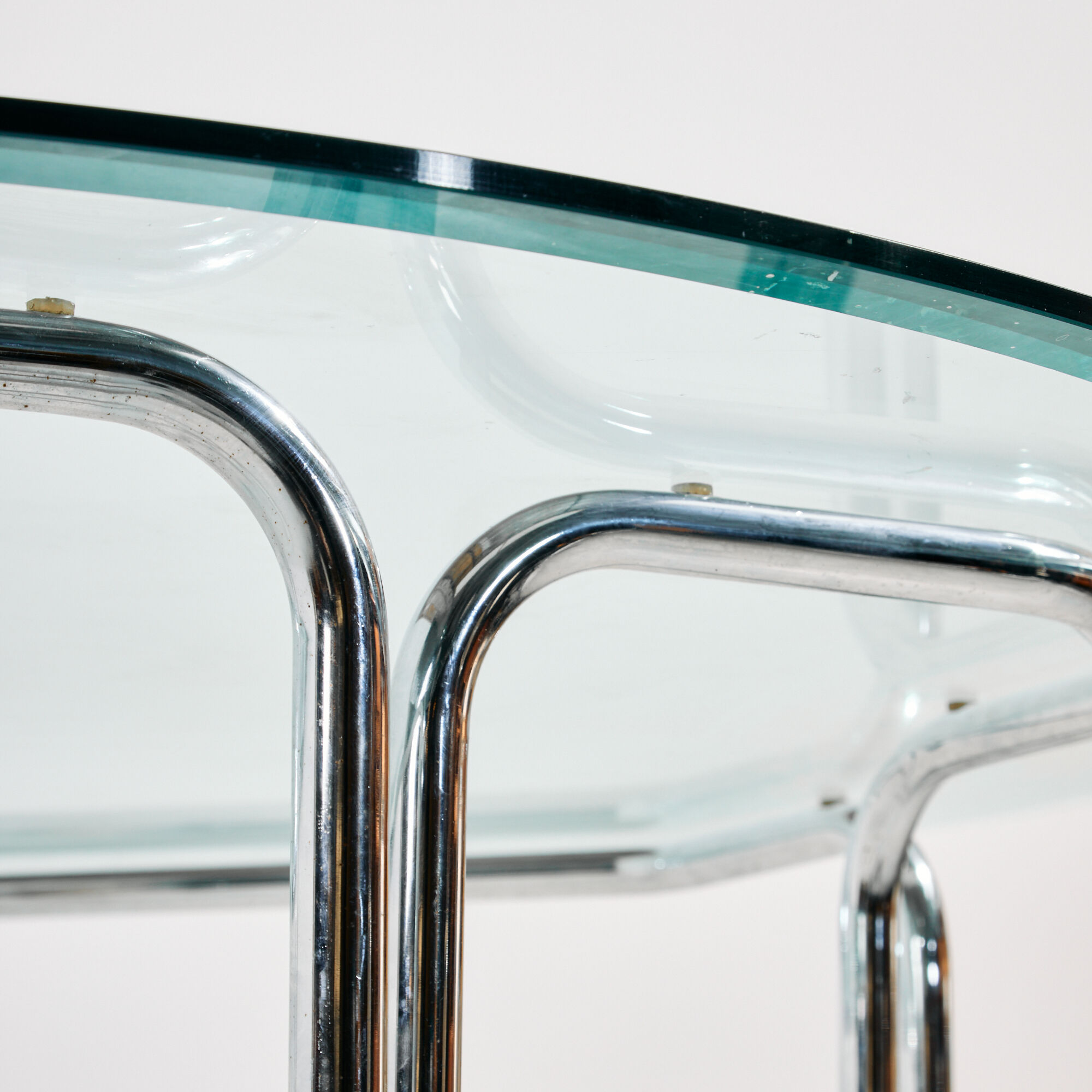 Italian chrome dining set, 7-piece set