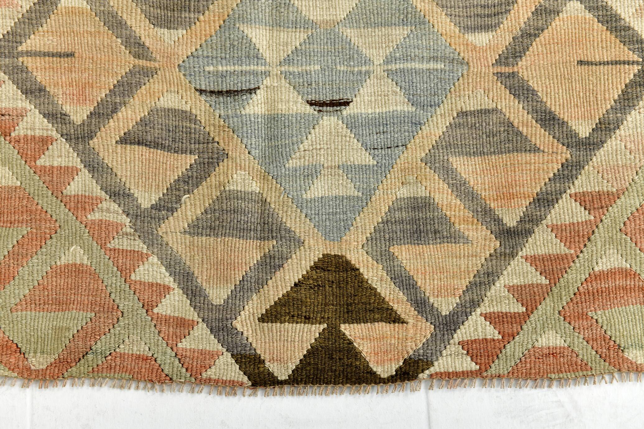 Red & Cream Turkish Kilim Rug 148x223Cm SK 35162