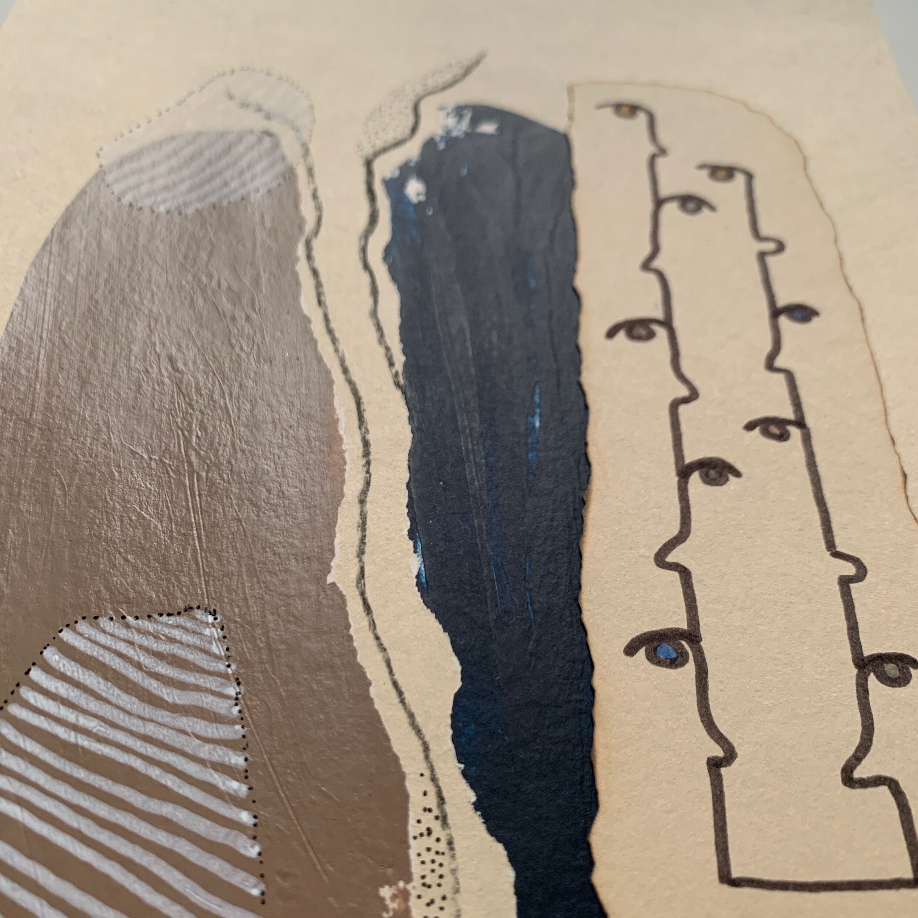 Collage 'nonames vii' series 'names'