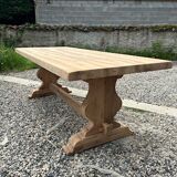 Solid walnut monastery table