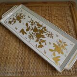 Antique earthenware cake dish gilt art table antique earthenware cake dish