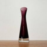German mid-century diabolo glass vase from the 1960s.