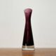 German mid-century diabolo glass vase from the 1960s.