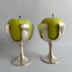 Vintage RARE Pair Of F. Neumann Solinger Silver Plated Fruit Serving D