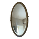 Antique oval gold mirror with floral decoration – 105 × 70 cm Elegant mirror