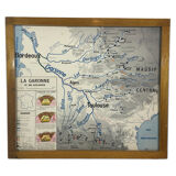 The loire geographical solar poster double sided
