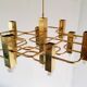 Gaetano Sciolari chandelier, Boulanger from the 70s