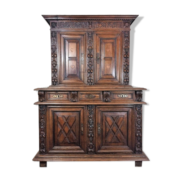 Buffet à double corps, noyer, époque Renaissance, vers 1600