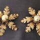 Gilded hand-forged Florentine wall lamp Hans Kögl style, Italy