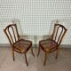 Paire de chaises Thonet bois et cannage