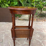 Oval cherry pedestal table