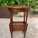 Oval cherry pedestal table