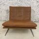 Scandinavian gold leather fireside chair, BO-561 by Preben Fabricius & Jørgen Kastholm