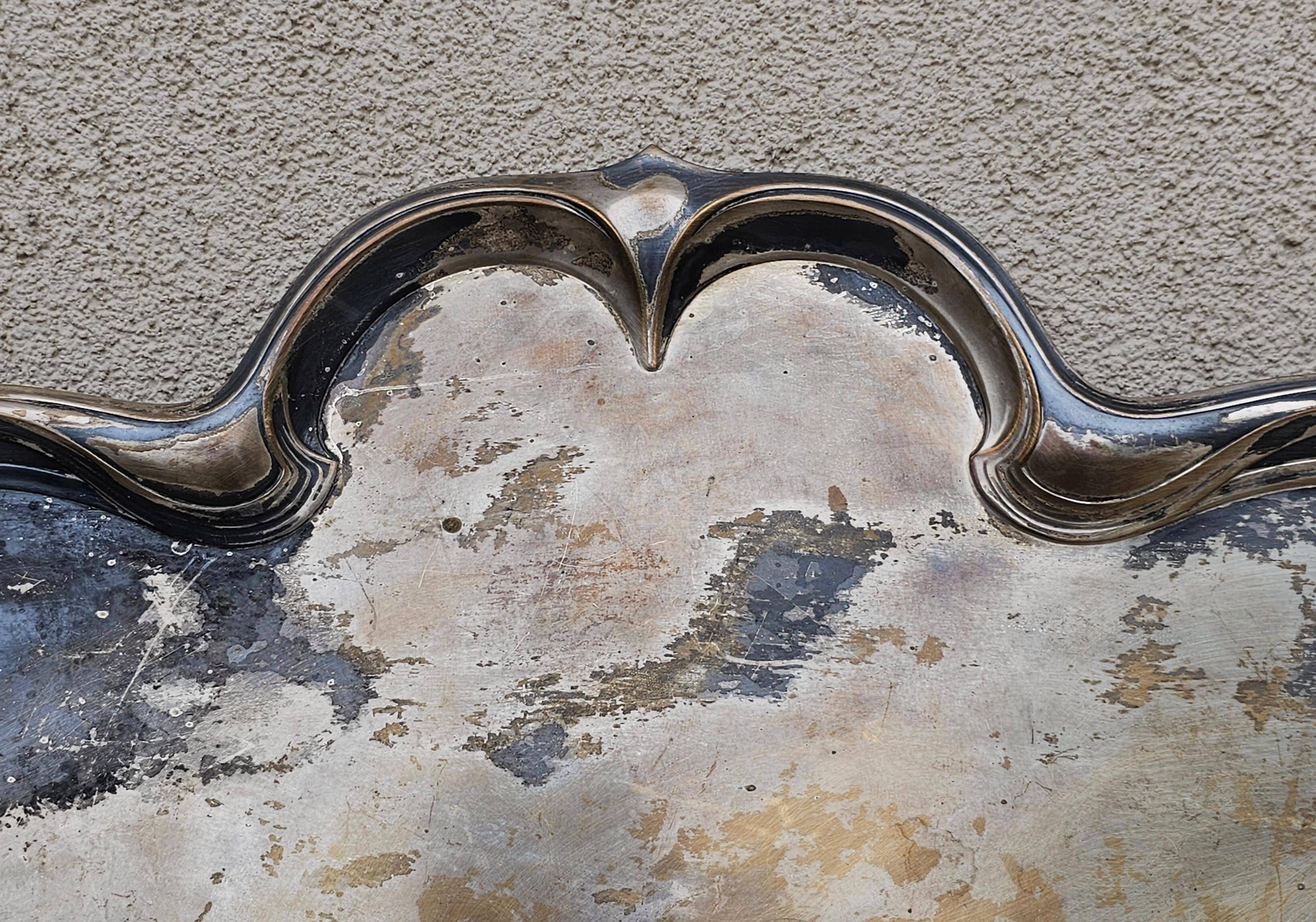 Art Nouveau service plateau WMF silver-plated, early 1900s