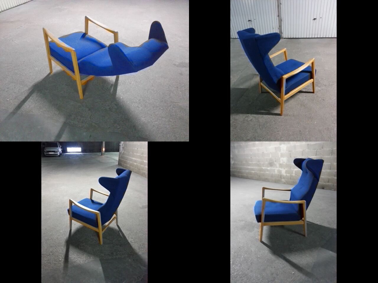 Recliner Chair long 50 years flesh lounge style kofod larsen Sven Ivar Dysthe