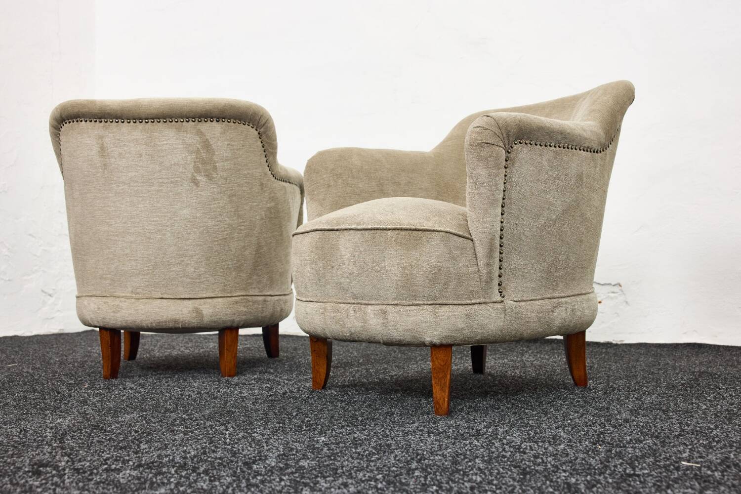 Fauteuils-chaises cocktail du milieu du siècle conçus par Pál Vince, 1947 Hongrie