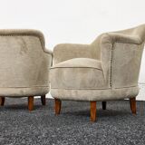 Fauteuils-chaises cocktail du milieu du siècle conçu par Pál Vince, 1947 Hongrie