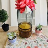Vase en verre bi-colore, année 60-70