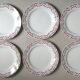 Set of 6 dinner plates ceramic Saint Amand 50s