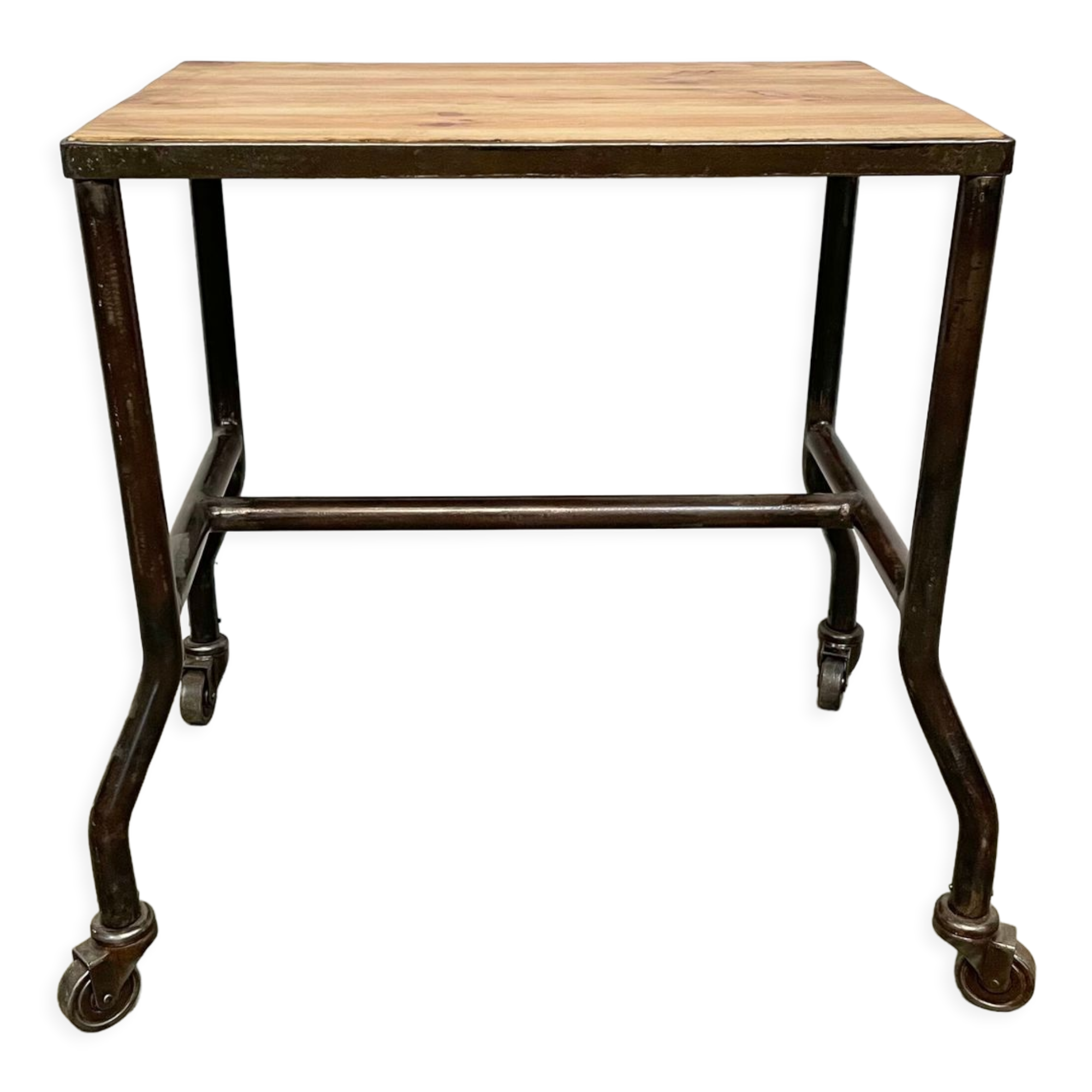 Industrial table on wheels, 1960s