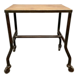 Industrial table on wheels, 1960s