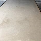 Table made of wrought iron and cement