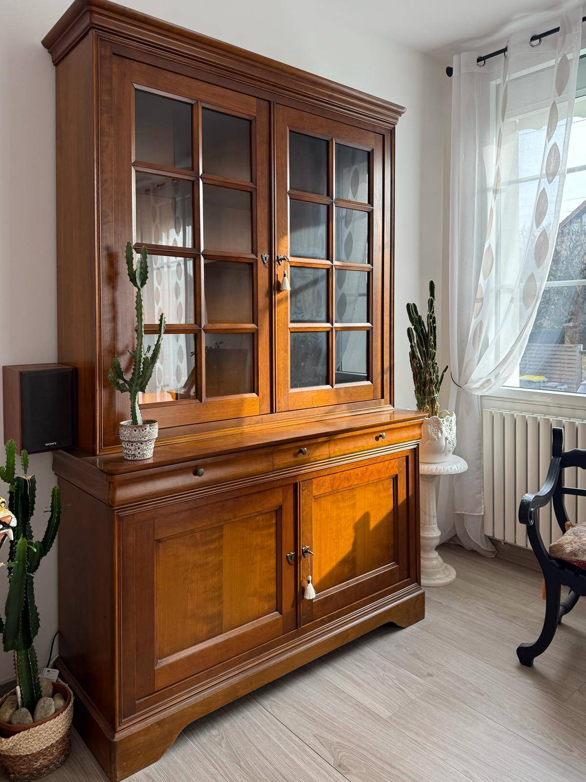 Cherry wood buffet library