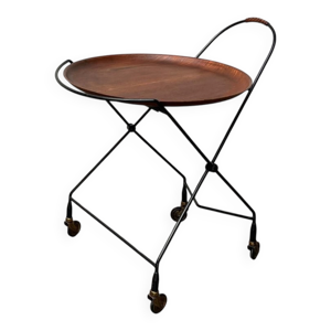 Chariot pliant en teck - moderne