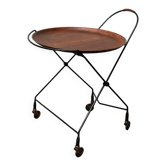 Modern folding teak trolley from the mid-century, Sweden, 1960s