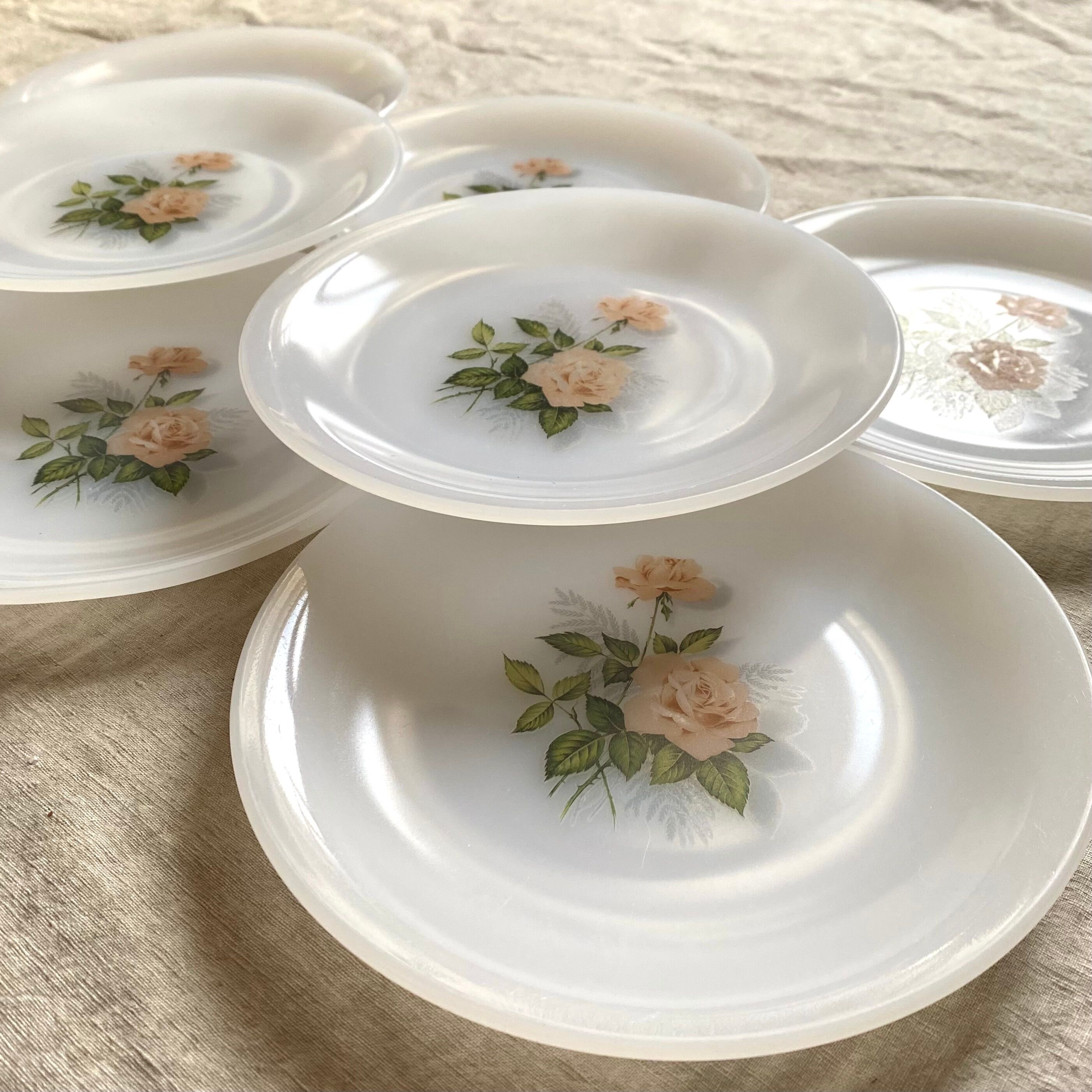 Dessert plates Rose Arcopal