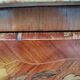 Chest of drawers old marquetry marble top Louis XV style