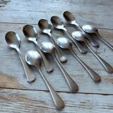 Set of 10 ice cream spoons, America, Christofle