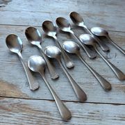 Set of 10 ice cream spoons, America, Christofle