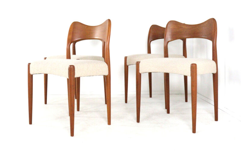 Ensemble de 4 chaises Arne Hovman Olsen pour Kold Mogens