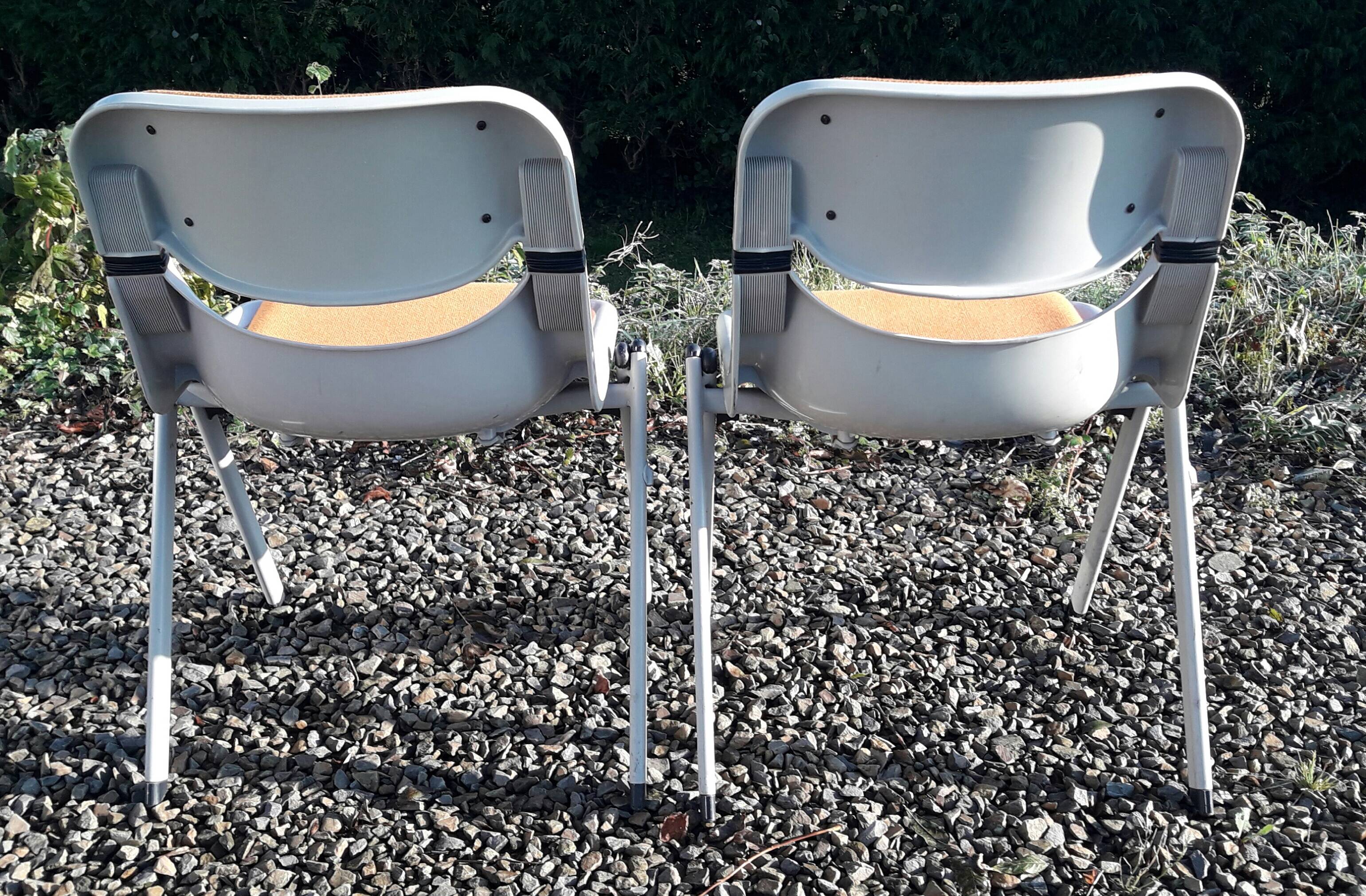 Duo of Dorsal chairs by E Ambasz and G Piretti in 1990